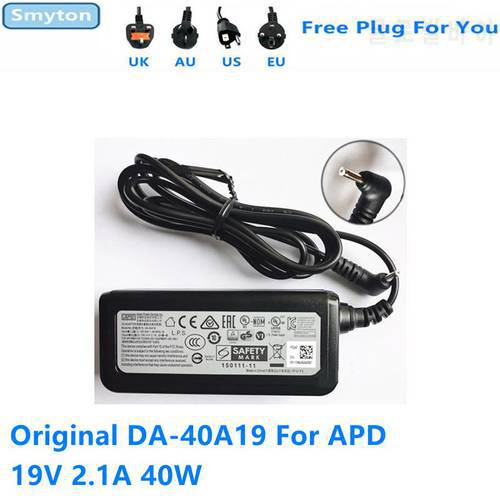 Original AC Adapter Charger For APD 19V 2.1A 40W DA-40A19 Laptop Power Supply