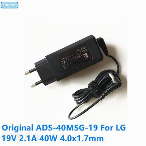 Original Laptop AC Adapter Charger For LG 19V 2.1A 40W 4.0x1.7mm ADS-40MSG-19 19040GPK Power Supply
