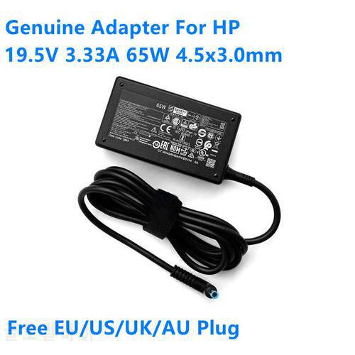 Genuine 19.5V 3.33A 65W TPN-CA16 TPN-LA16 TPN-LA17 AC Adapter For HP Laptop Power Supply Charger