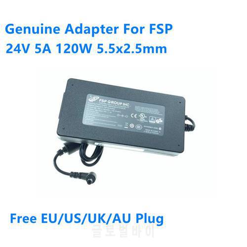 Genuine 24V 5A 120W 5.5x2.5mm FSP FSP120-AAAN2 AC Power Supply Adapter For Monitor Laptop Power Charger