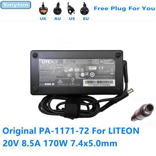 Original 170W AC Adapter Charger For LITEON PA-1171-72 20V 8.5A Laptop Power Supply 7.4x5.0mm