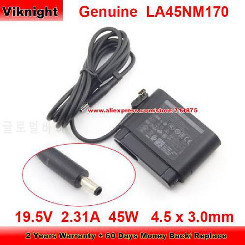 Genuine Portable LA45NM170 Ac Adapter 19.5V 2.31A for Dell XPS DUO 12-9Q23 ULTRABOOK 13 9343 12 9Q33 7348 9020M 4.5 x 3.0mm Tip
