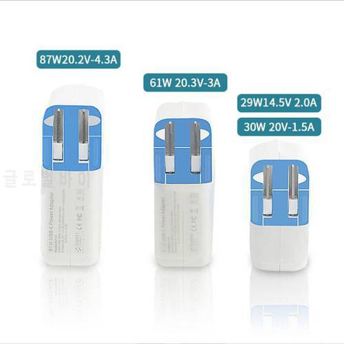 20.2V 4.5A PD 87W TYPE C High quality Charger For mac air Power adapter battery Charging supply