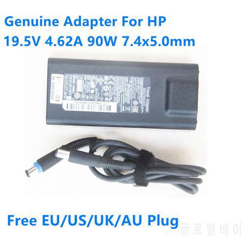 Genuine 90W TRAVEL Adapter Charger HSTNN-DA22 19.5V 4.62A 7.4x5.0mm For HP 90W Laptop Power Supply Charger