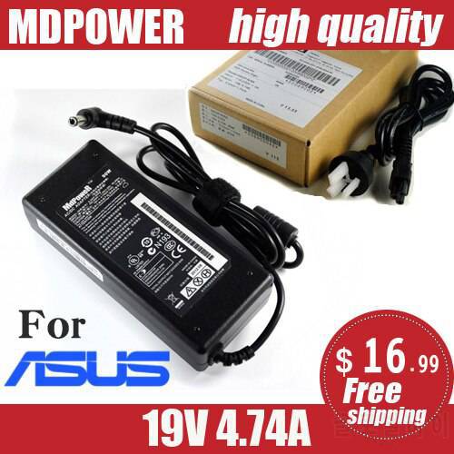 MDPOWER For ASUS K55A K56C K56X K70Y notebook laptop power supply power AC adapter charger cord 19V 4.74A