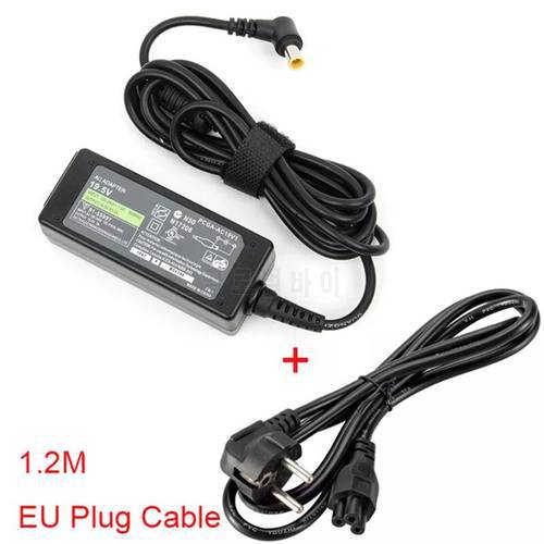 19.5V 2A 40W AC Laptop Adapter Charger Power Supply For Sony VGP-AC19V39 VGP-AC19V40 VGP-AC19V47 VGP-AC19V57 PA-1400-06SN EUCord