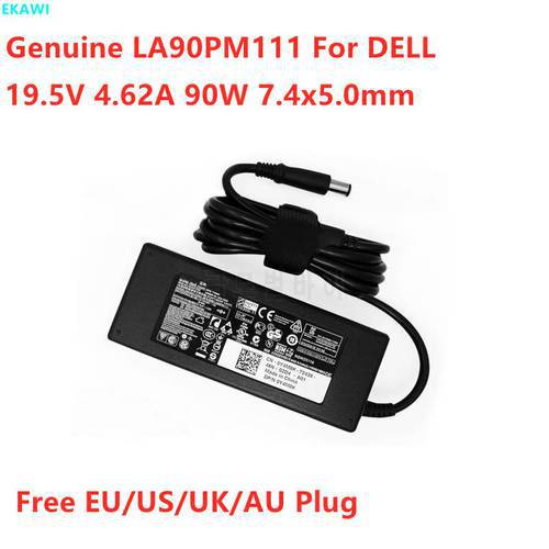 Genuine 19.5V 4.62A 90W 7.4x5.0mm LA90PM111 DA90PM111 Power Supply AC Adapter FA90PM111 For DELL E4200 E4300 1520 Laptop Charger