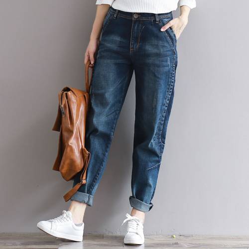 2022 Summer New Denim Women Jeans Straight High Waist Plus Size Casual Harem Pant Top Quality