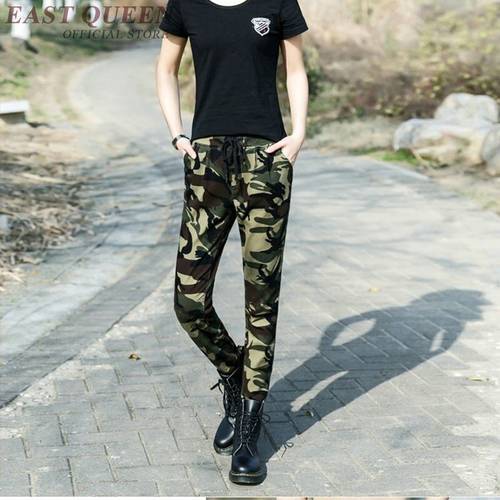 Track pants women military camouflage trackpants female skinny sweatpants women FF1300