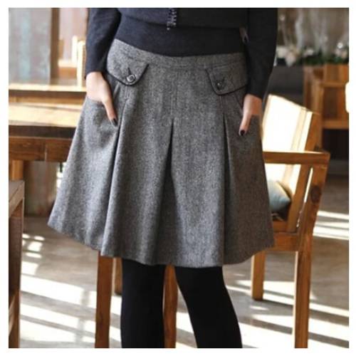 New Arrival Autumn Winter Spring Skirt Women Casual Skirt Spring Fashion Woolen Skirts For Women S91 Free Shipping