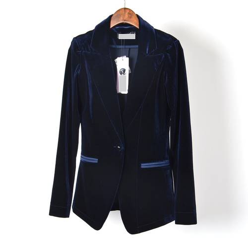 black velvet blazer women blue velvet blazer women clothing jacket women coat jacket ladies velvet jacket outfit S-XXXL