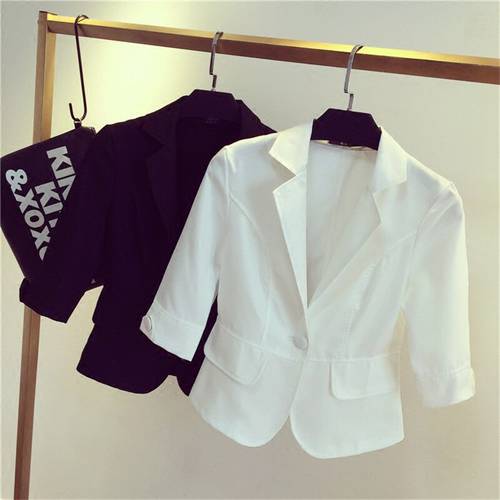 2022 Spring and Summer Women Suit Slim Design Women Blazer White Suit Fashion Jacket Coat Female Blazer Outerwear New Hot Y198