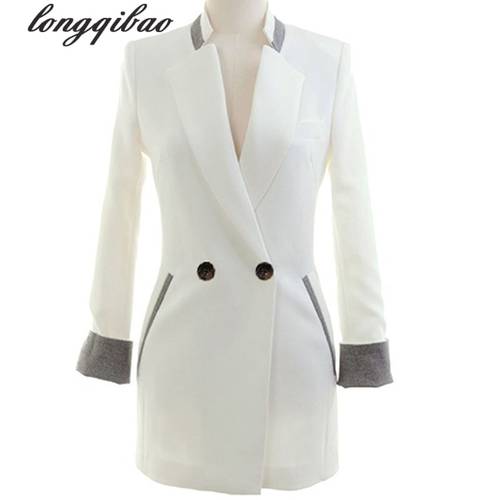 Fashion women blazers long sleeve slim jackets ladies Cape blazer design candy color Casual Coat