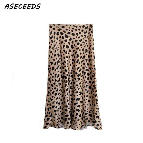2020 Summer vintage high waist skirt leopard print skirts womens punk rock korean style boho streetwear jupe femme