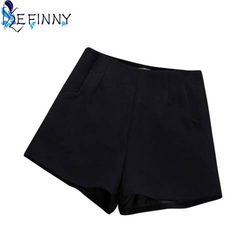 New Shorts For Women Summer Hot Fashion Solid Color Bottoms High Waist Casual Suit Shorts Black White