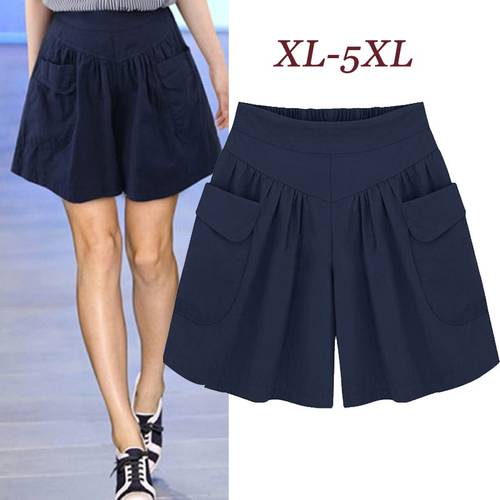 European American New Fashion Summer Womens Casual Shorts Large Size Shorts XL-5XL Comfortable Breathable Shorts 110Kg