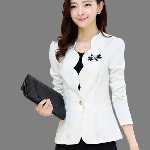 Women Blazers Work Wear 2019 Plus Size L~4XL 5XL Woman Blasers Long Sleeeve Jackets Coats Lady Suit Jackets Office Lady Feminino