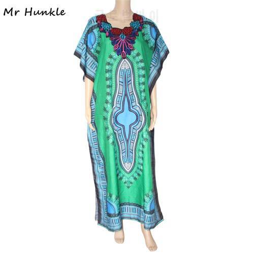 Mr Hunkle New Women Indie Folk Dashiki Dress Fashion Traditional African Print Maxi Vestidos Robe Africaine Femme Dashiki Thin