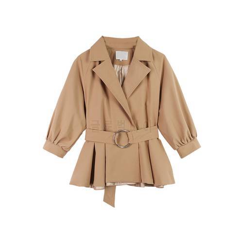2022 new Elegant spring Women OL Suit jacket single-button short Slim Sleeve Blazer Dress Deep V-Neck sleeves Woman Suit Z 153