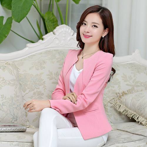 Slim small suit large size women 2020 new tide was thin Korean version of the long-sleeved winter jacket female