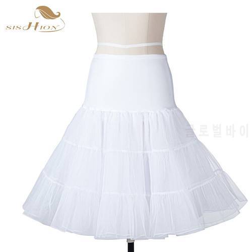 Women Skirts White Black Red Underskirt Short Vintage Rockabilly Petticoat Net Skirt Tutu Bridal Wedding Accessories