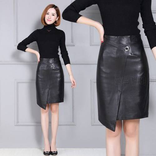 Tao Ting Li Na Women Sheepskin Leather Skirt K84