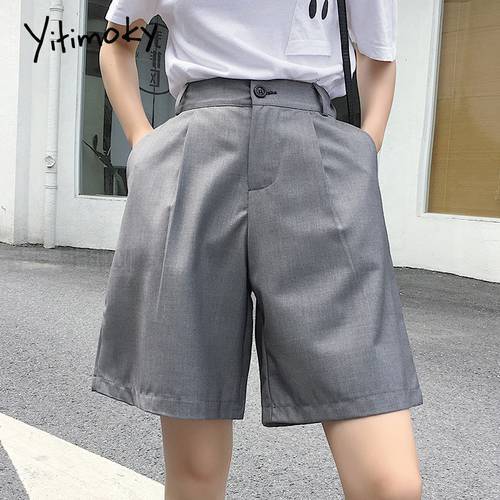 high waist shorts black women summer 2020 Formal Solid Straight New 5XL short pants fashion women korean wide leg pant new