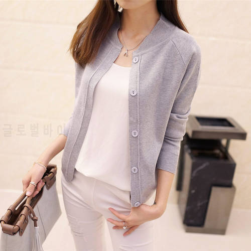 2020 New Spring Summe women knit cardigan sweater short female a little shawl knitted jacket casual long sleeve outerwear R1034