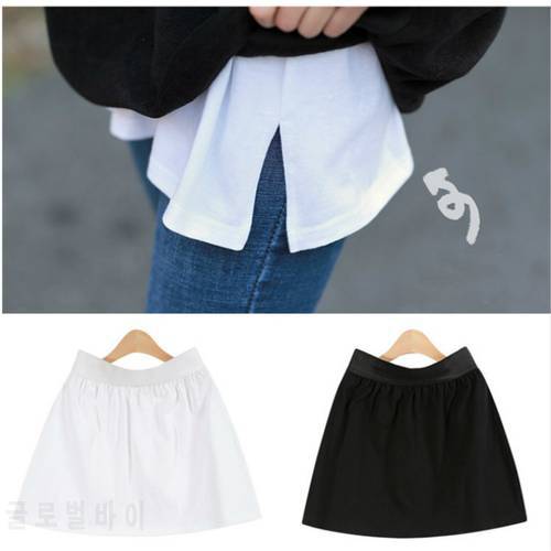 Spring Summer A Shirt False Mini Skirt Show Thin Short Skirt Fake Hem Half-body Befree Skirts
