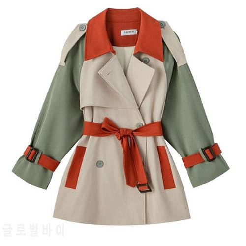 New Spring Autumn Outerwear Women Short Tooling Trench Coats Female Loose Casual Windbreaker Fashion Women&39s clothing Overcoats