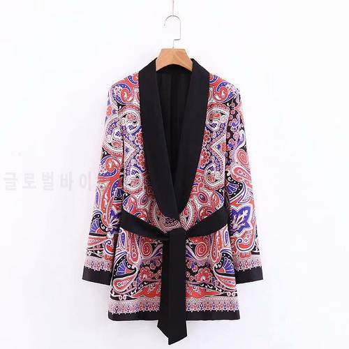 Women&39s Printed Mid-length Blazer 2022 New Spring and Autumn Casual Jacket Small Suit High Quality Loose Coat Feminine
