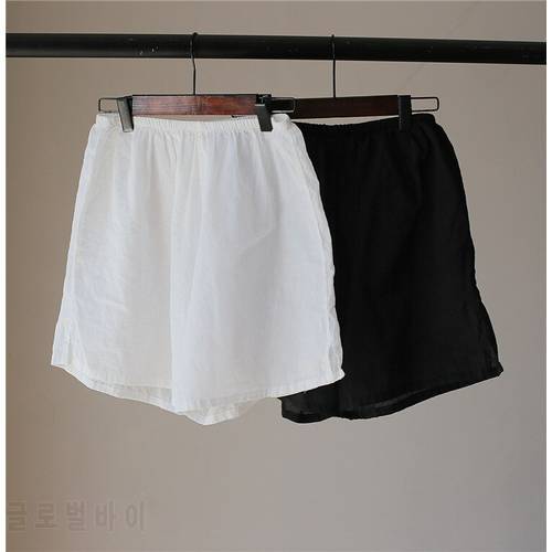 Women Summer Solid Color Elastic Waist Shorts Ladies Vintage Vintage Loose Shorts Female 2020 Summer Shorts