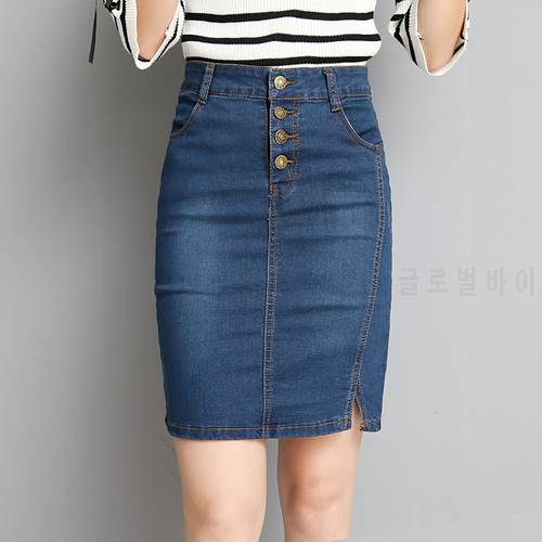Womens Short Denim Skirts For Women Denim mini Skirt Female Plus Size Skirts Womens Bandage Jeans Skirt With High Waist Summer