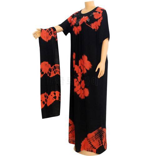 Multicolor Floral Print Cotton Women High Waist Boho Maxi Dress Casual Holiday Fashion Party Dresses Indie Folk African Vestidos