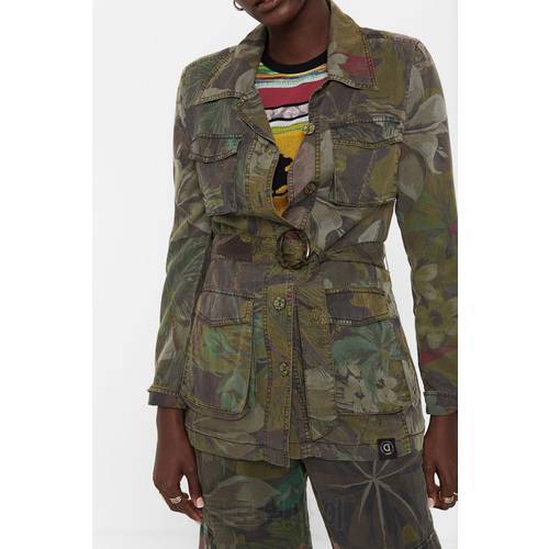2020 Camouflage print coat