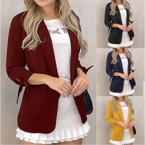European and American new coat business casual ladies loose long-sleeved small suit