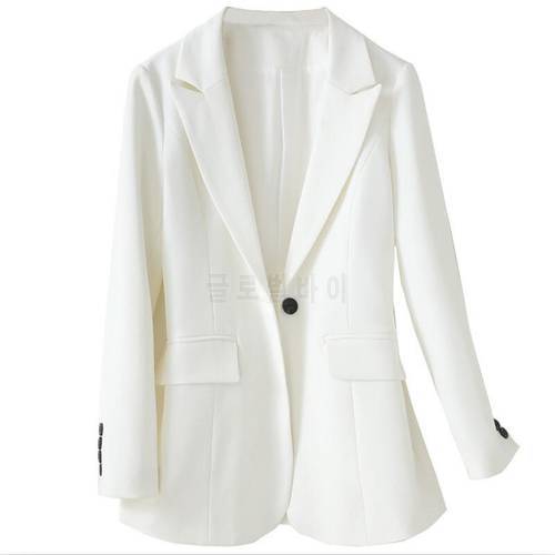 Suit Jacket Women Blazer New 2022 Spring Blazers Women&39s Suits Short Slim Autumn Long Sleeve Coat Female Jackets Black White