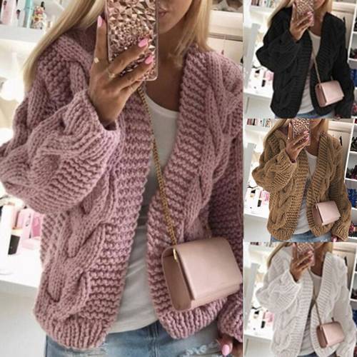 2021 Women Sweater Cardigan Hoodied Design Female Knitted Cardigan Knit Sweater Autumn Winter Tops