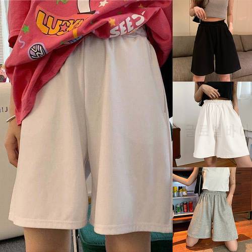 Cute Girl Korean Sweet Fashion Women&39s Shorts 3 Colors High Wide Legs Knee-length Harajuku Casual Simple Versatile Dropshipping