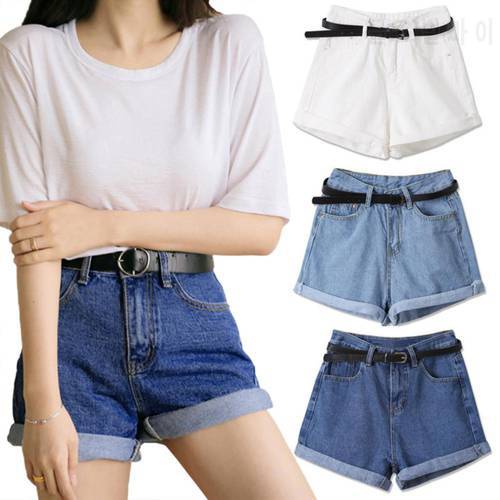 Summer Black Women&39s Denim Shorts Large Size 5Xl Harem Ruffle White High Waisted Shorts Elastic Waist Jeans for Women