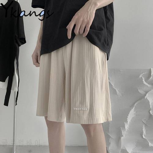 Elastic Casual High Waist Loose Goth Black Straight Shorts Korean Style Streetwear Fashion Baggy Running Shorts for Women Ladies