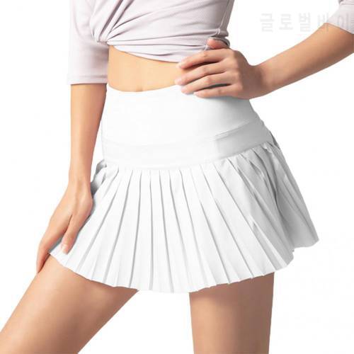 New Korean Fashion Women Skirt Fake Two Piece Culottes Anti Exposure Elastic Waist Culottes Skirt Shorts for Running Mini юбка