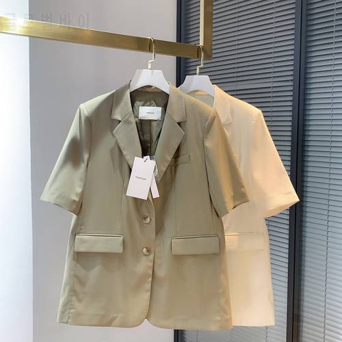 Women&39s Coat 2021 Summer New Short-sleeved Casual Suit Jacket Women