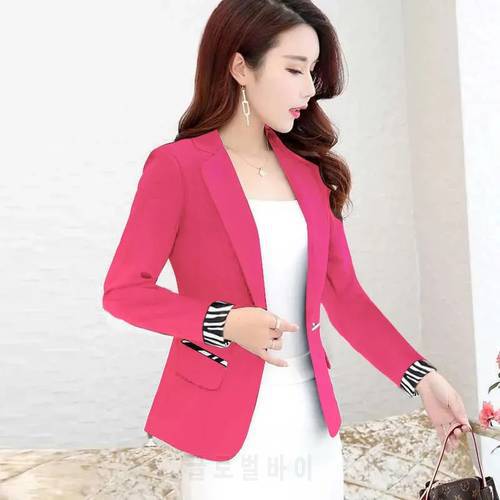 2022 New Blazer Suit Women Korean Slim Fashion Suit Blazer Patchwork Short Single Button Lady Office Small Suit Jacket Tops 3XL