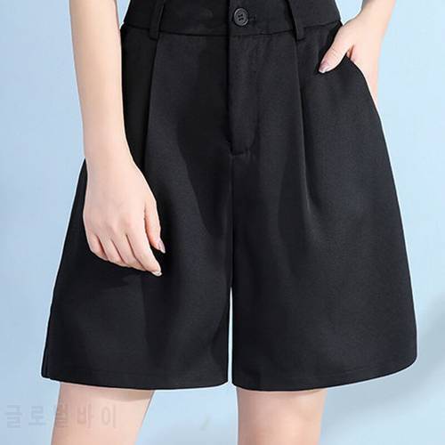 2021 fashion new casual commuting Korean version Harajuku women&39s shorts Summer loose straight high waist mujer shorts cotton