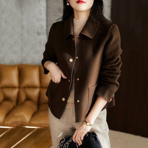 Short Coat Women 2022 Spring Autumn New Temperament Fashion Loose Jacket Blouse Single-Breasted 4XL Outerwear Female