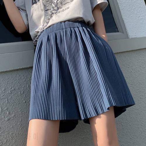 Womens Shorts Summer Solid Color Loose Short Pants High Waist Sportswear Female 2021 Clothing Casual Fashion Shorts For Women