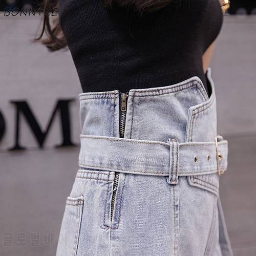Shorts Women High Waist Loose All-match Trendy Sashes Single Button Pockets Korean Style Daily Leisure Solid Ladies Womens New