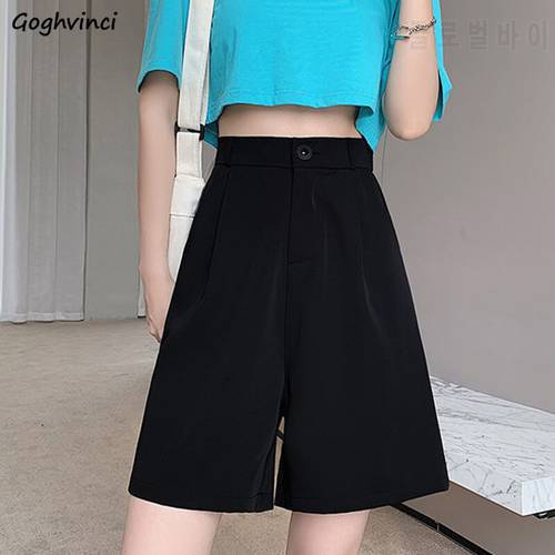 Shorts Women Solid Pockets Casual Students Streetwear Girls High Waist Stylish Ulzzang Chic Comfortable Loose Harajuku Baggy New