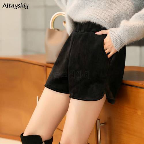 Shorts Women Solid Simple Loose Korean Style Casual Womens All-match Female High Quality Lovely Breathable Aesthetic Thicker